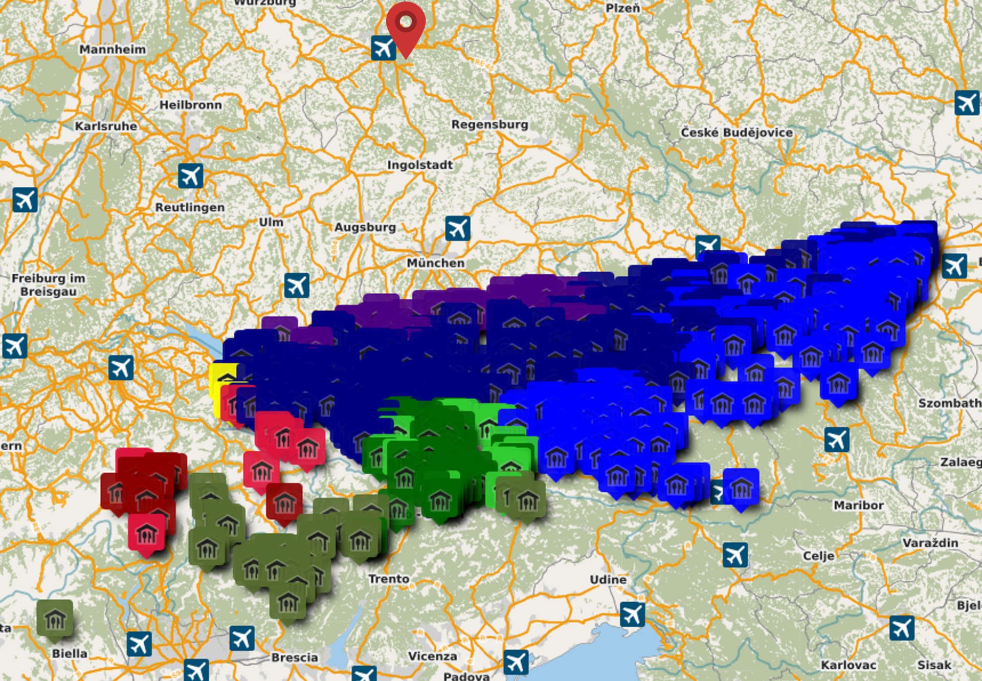 © DAV-Sektion Feucht / Openstreetmap / Gunther Reichenbach © DAV-Sektion Feucht / Openstreetmap / Gunther Reichenbach