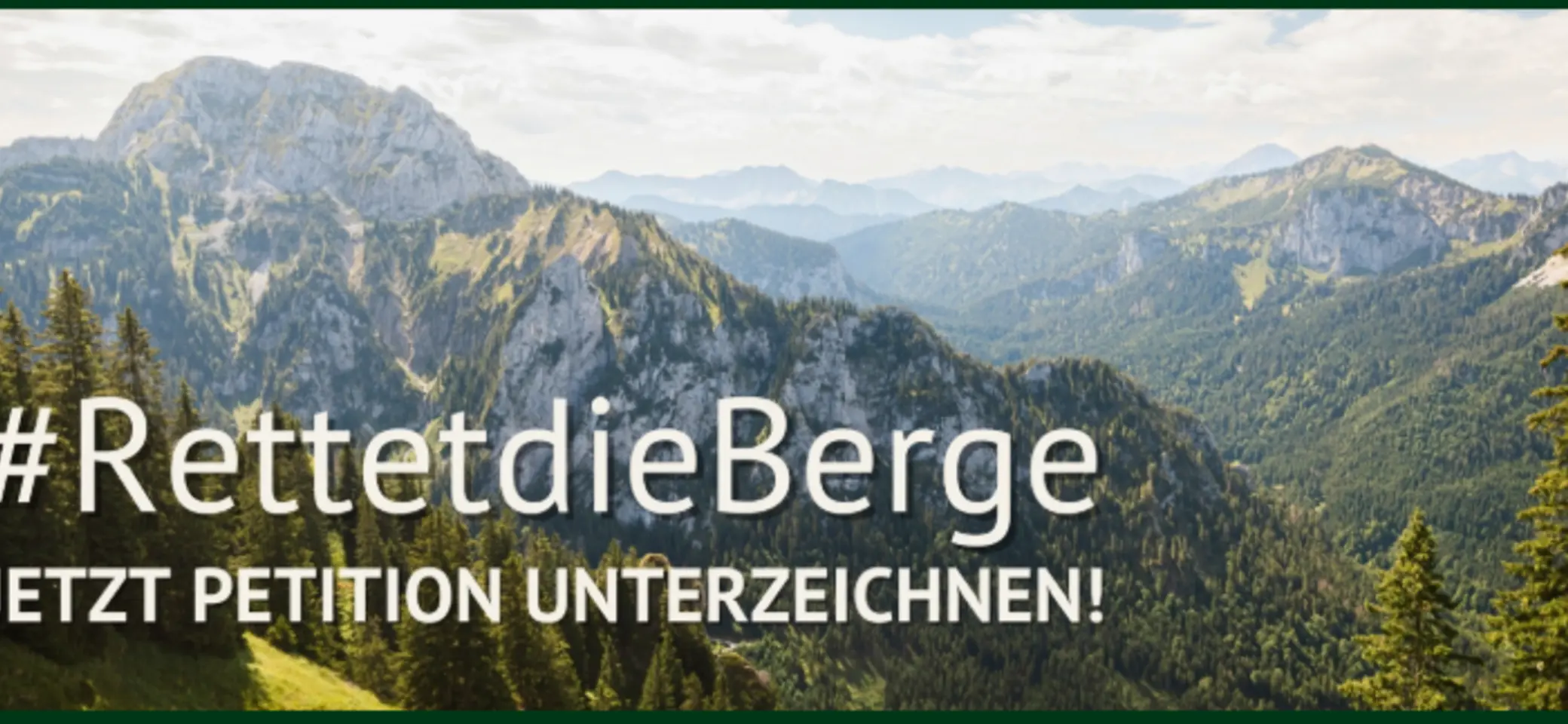Petition "Rettet die Berge" | © DAV